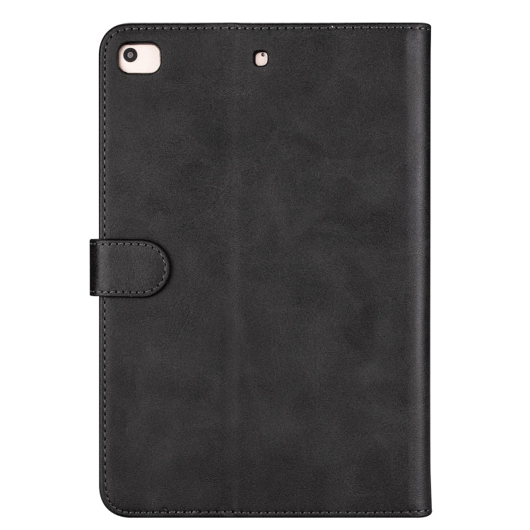 For iPad Mini 1 / 2 / 3 / 4 / 5 Tablet Fashion Calf Texture Zipper Horizontal Flip Leather Case with Stand & Card Slots & Wallet & Wake-up / Sleep Function