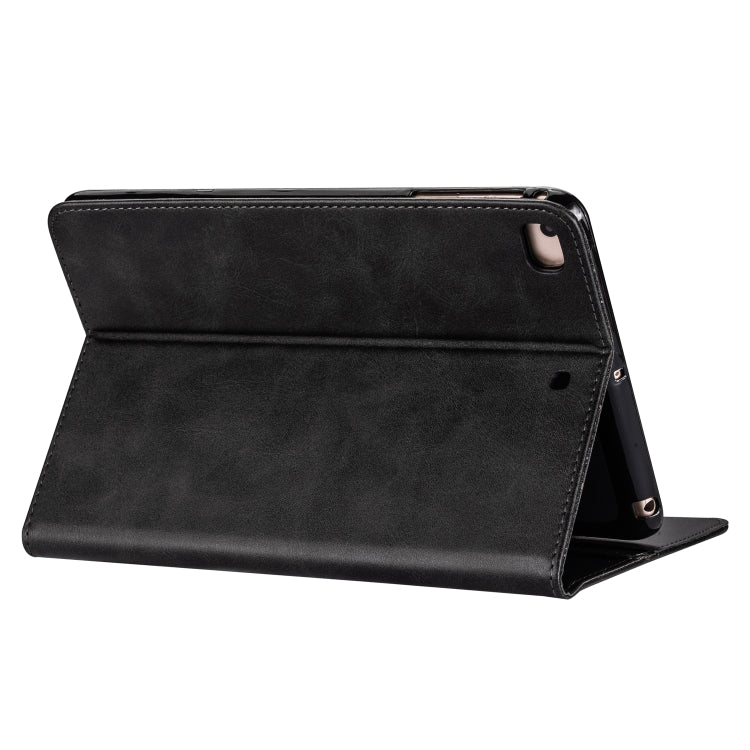 For iPad Mini 1 / 2 / 3 / 4 / 5 Tablet Fashion Calf Texture Zipper Horizontal Flip Leather Case with Stand & Card Slots & Wallet & Wake-up / Sleep Function