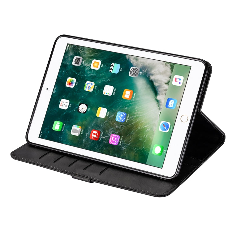 For iPad Mini 1 / 2 / 3 / 4 / 5 Tablet Fashion Calf Texture Zipper Horizontal Flip Leather Case with Stand & Card Slots & Wallet & Wake-up / Sleep Function