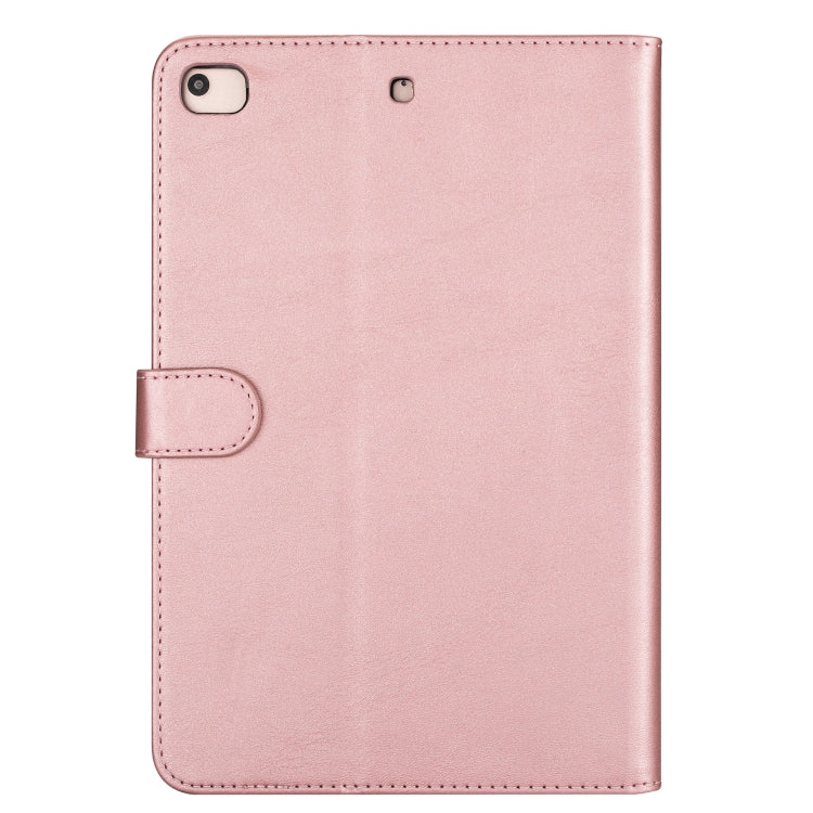 For iPad Mini 1 / 2 / 3 / 4 / 5 Tablet Fashion Calf Texture Zipper Horizontal Flip Leather Case with Stand & Card Slots & Wallet & Wake-up / Sleep Function