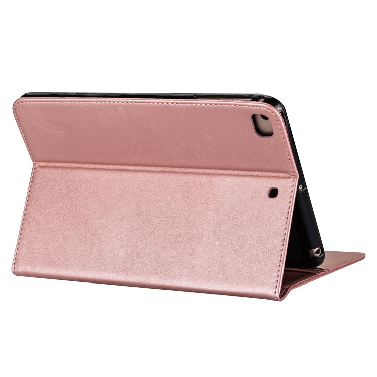 For iPad Mini 1 / 2 / 3 / 4 / 5 Tablet Fashion Calf Texture Zipper Horizontal Flip Leather Case with Stand & Card Slots & Wallet & Wake-up / Sleep Function