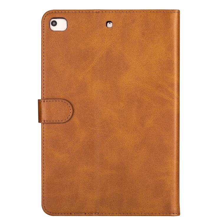 For iPad Mini 1 / 2 / 3 / 4 / 5 Tablet Fashion Calf Texture Zipper Horizontal Flip Leather Case with Stand & Card Slots & Wallet & Wake-up / Sleep Function