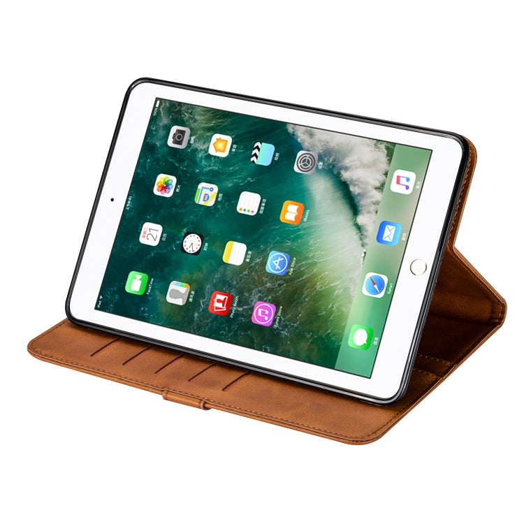 For iPad Mini 1 / 2 / 3 / 4 / 5 Tablet Fashion Calf Texture Zipper Horizontal Flip Leather Case with Stand & Card Slots & Wallet & Wake-up / Sleep Function