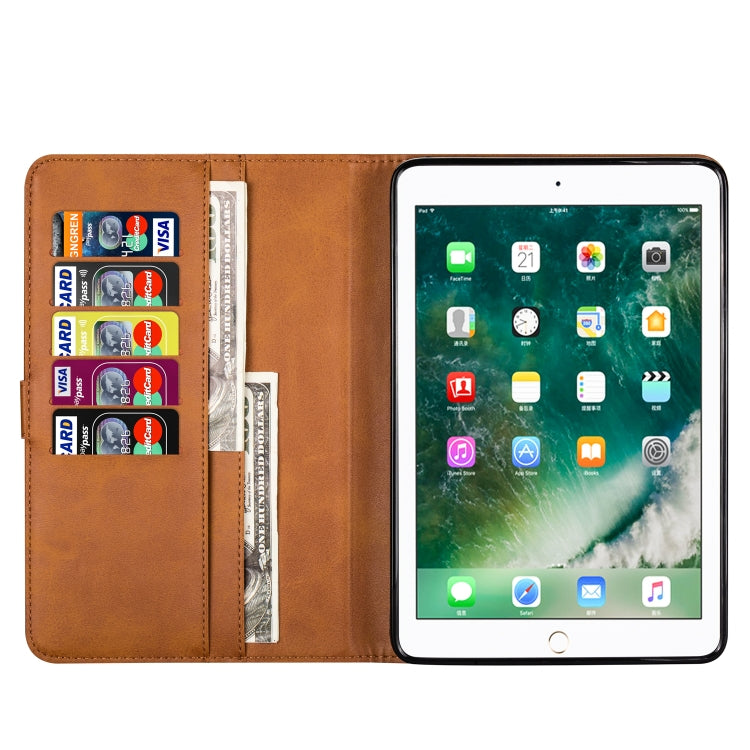 For iPad Mini 1 / 2 / 3 / 4 / 5 Tablet Fashion Calf Texture Zipper Horizontal Flip Leather Case with Stand & Card Slots & Wallet & Wake-up / Sleep Function