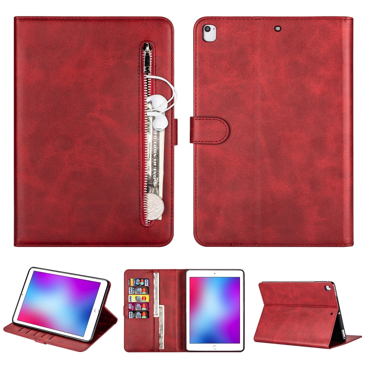 For iPad 10.5 / 10.2 Tablet Fashion Calf Texture Zipper Horizontal Flip Leather Case with Stand & Card Slots & Wallet & Wake-up / Sleep Function