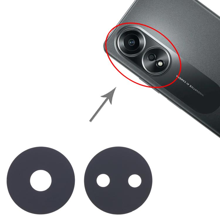 For OPPO A58 4G CPH2529 10set Back Camera Lens
