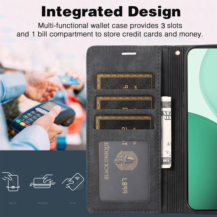 For OPPO Reno14 Global Orchid Butterfly Embossed Leather Phone Case