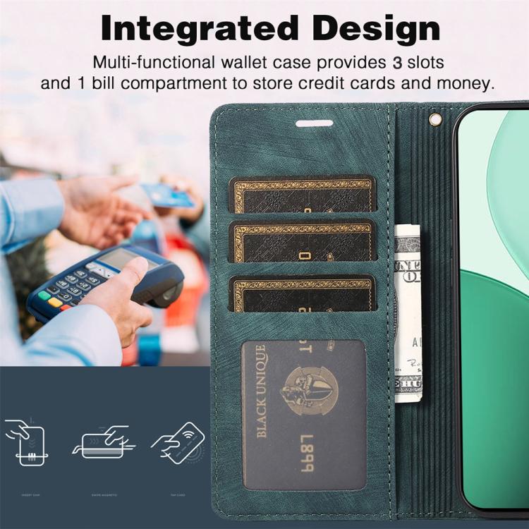 For OPPO Reno14 Global Orchid Butterfly Embossed Leather Phone Case