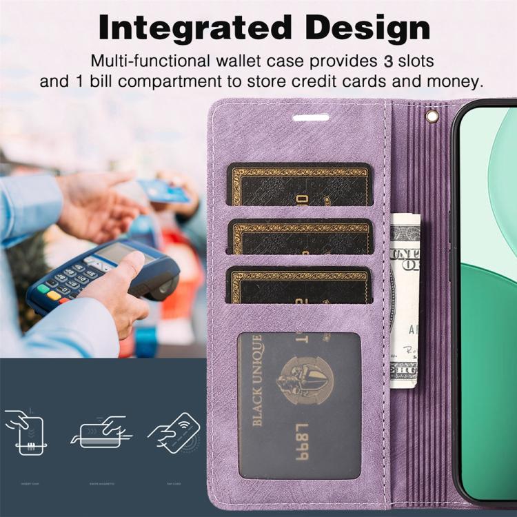 For OPPO Reno14 Global Orchid Butterfly Embossed Leather Phone Case