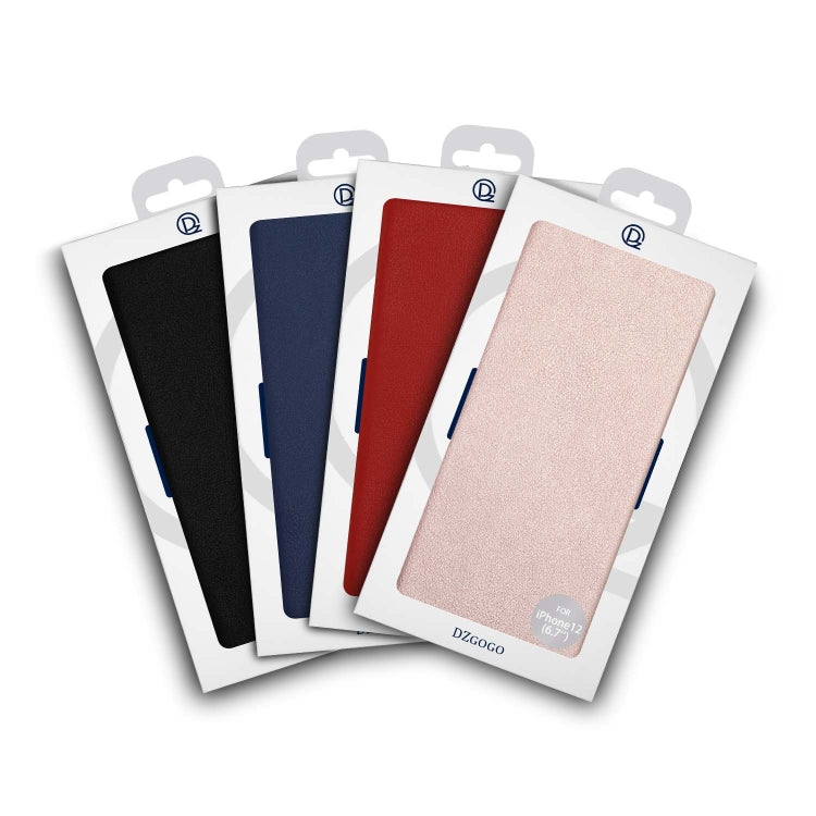 For iPhone 12 mini DZGOGO MILO Series TPU + PU Horizontal Flip Leather Case with Holder & Card Slot & Wallet