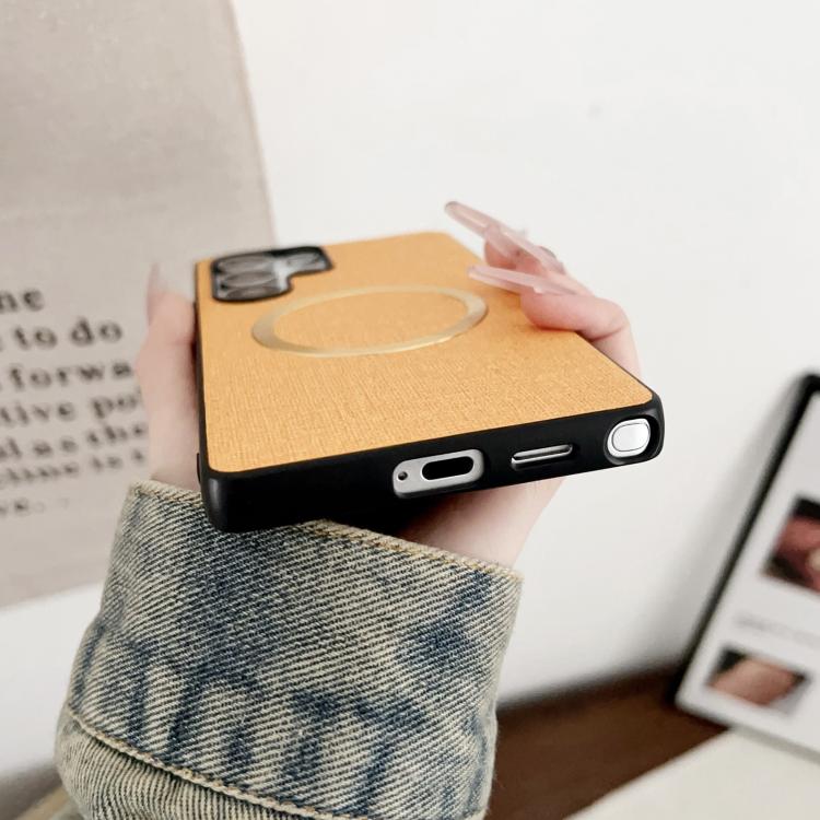 For Samsung Galaxy S25 Ultra 5G CD Magsafe Magnetic Cloth Texture Phone Case