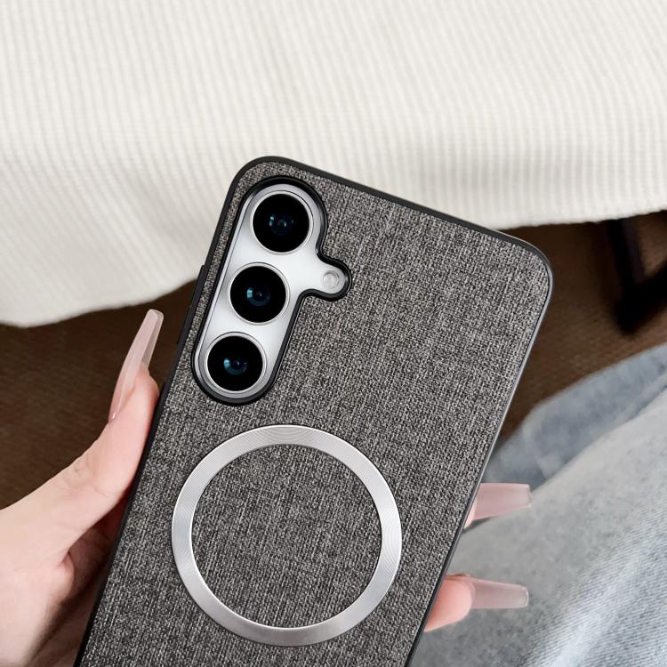 For Samsung Galaxy S25+ 5G CD Magsafe Magnetic Cloth Texture Phone Case