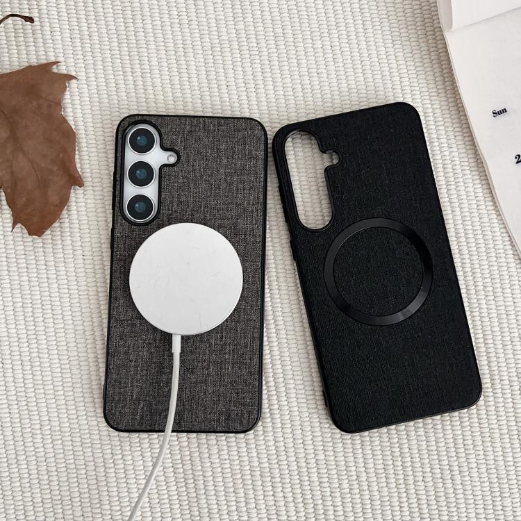 For Samsung Galaxy S25+ 5G CD Magsafe Magnetic Cloth Texture Phone Case