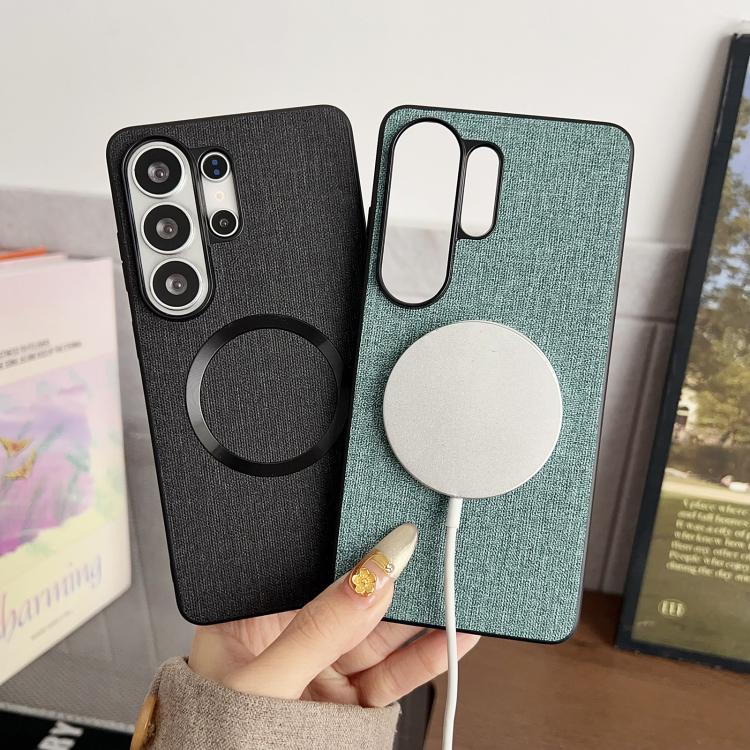 For Samsung Galaxy S26+ 5G CD Magsafe Magnetic Cloth Texture Phone Case