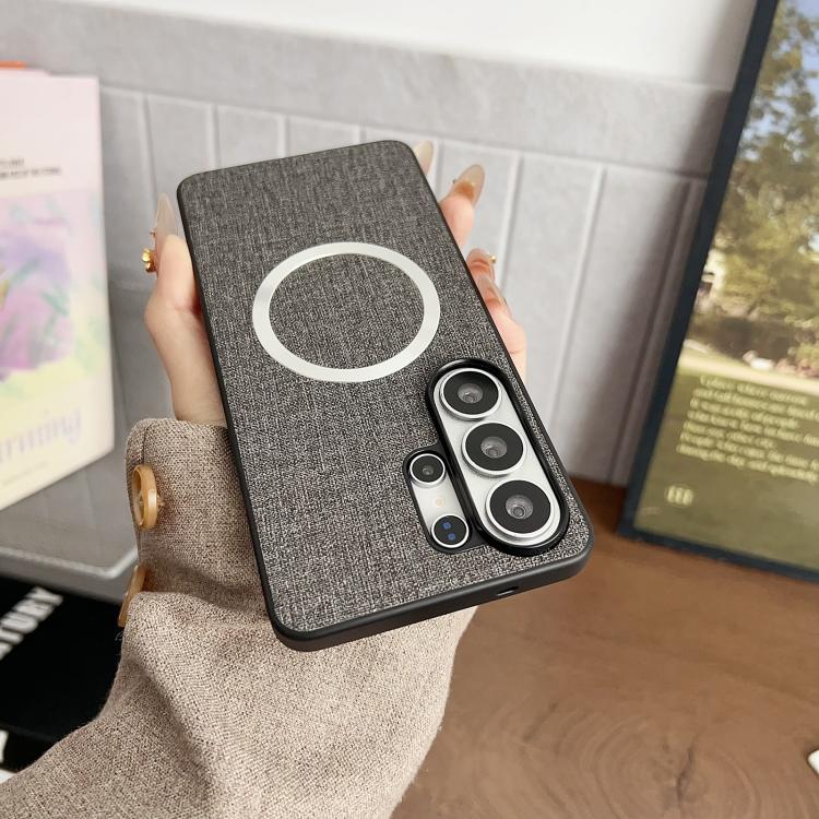 For Samsung Galaxy S26+ 5G CD Magsafe Magnetic Cloth Texture Phone Case