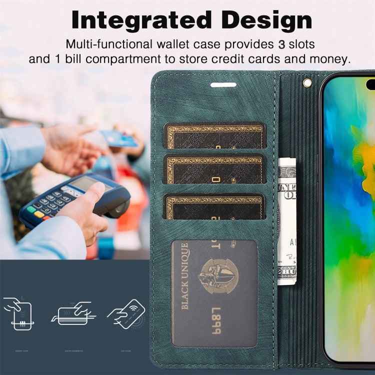 For iPhone 16 Pro Orchid Butterfly Embossed Leather Phone Case