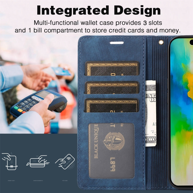 For iPhone 16 Pro Orchid Butterfly Embossed Leather Phone Case
