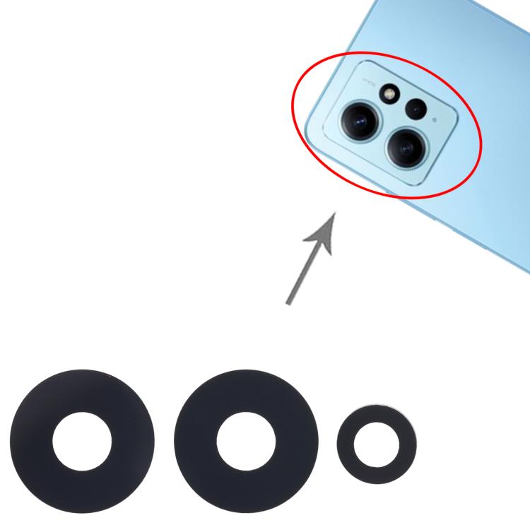 For Xiaomi Redmi Note 12 4G 10pcs Back Camera Lens