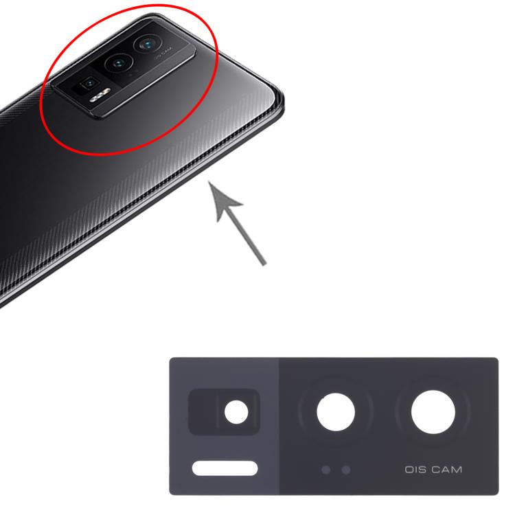 For Xiaomi Poco F5 Pro 10pcs Back Camera Lens