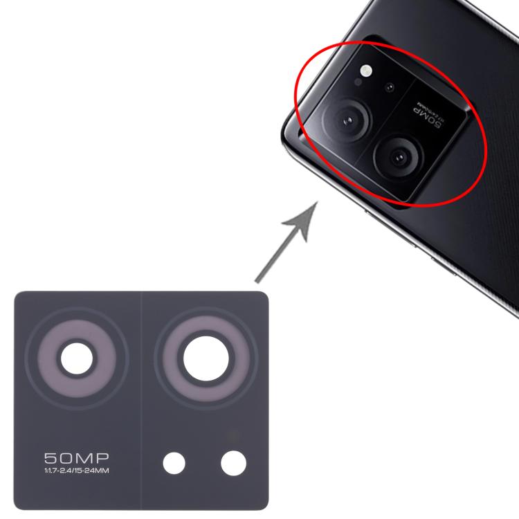 For Xiaomi 13T 10pcs Back Camera Lens