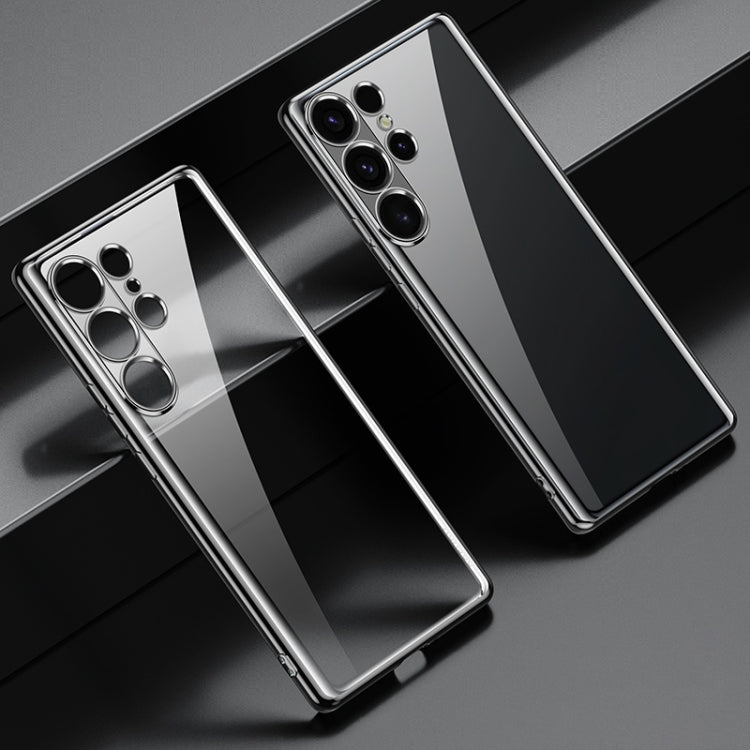 For Samsung Galaxy S25 Ultra 5G SULADA Electroplating TPU Transparent Phone Case
