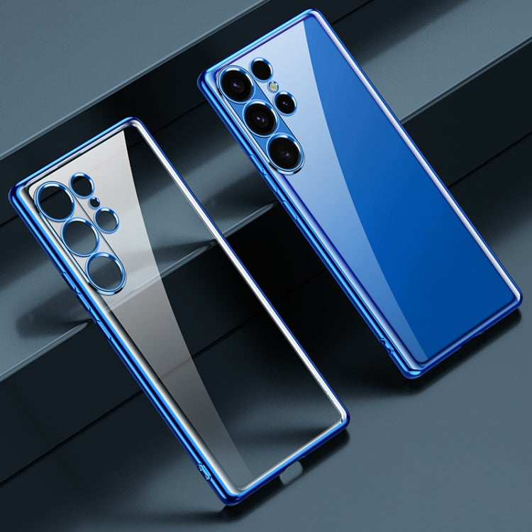 For Samsung Galaxy S25 Ultra 5G SULADA Electroplating TPU Transparent Phone Case
