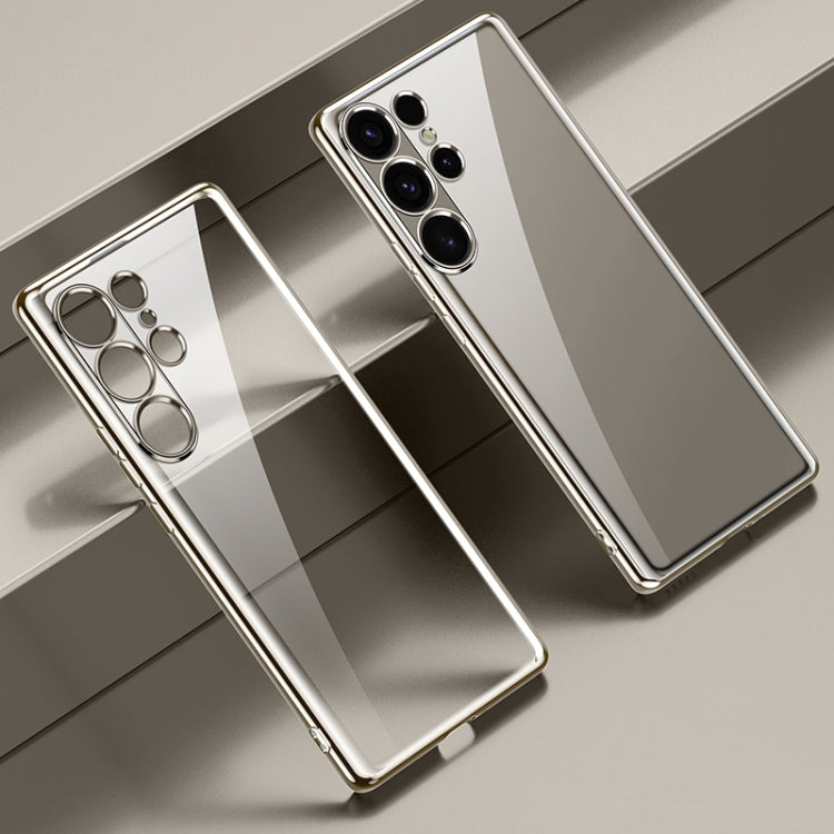 For Samsung Galaxy S25 Ultra 5G SULADA Electroplating TPU Transparent Phone Case