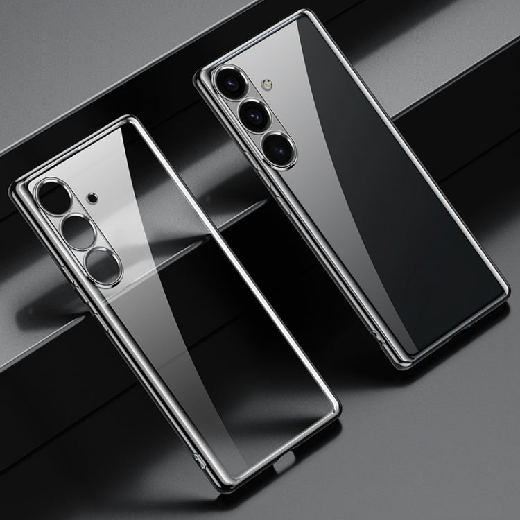For Samsung Galaxy S25+ 5G SULADA Electroplating TPU Transparent Phone Case