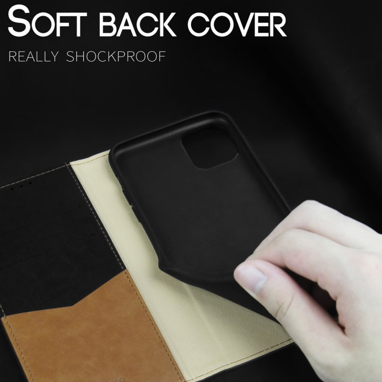 For iPhone 12 Pro Max DZGOGO ZEN Series Shockproof PU+ TPU Protective Case with Holder & Card Slots & Wallet