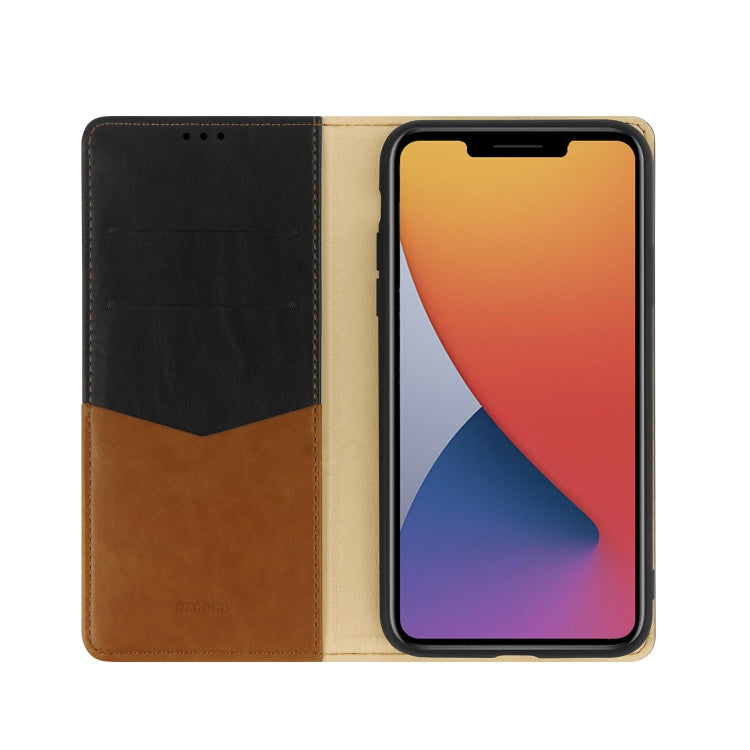 For iPhone 12 Pro Max DZGOGO ZEN Series Shockproof PU+ TPU Protective Case with Holder & Card Slots & Wallet