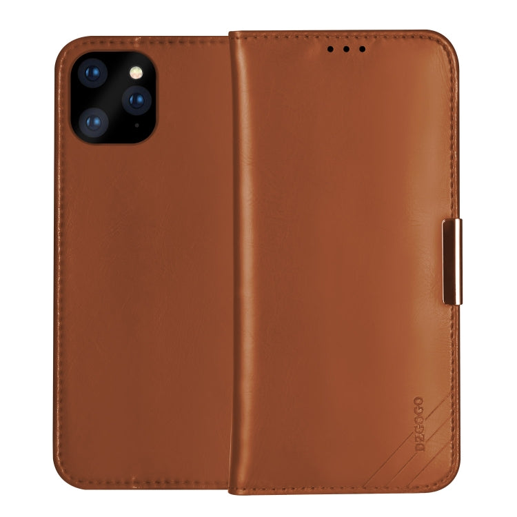 For iPhone 12 mini DZGOGO ROYALE II Series Magnetic Horizontal Flip Leather Case with Card Slots & Holder