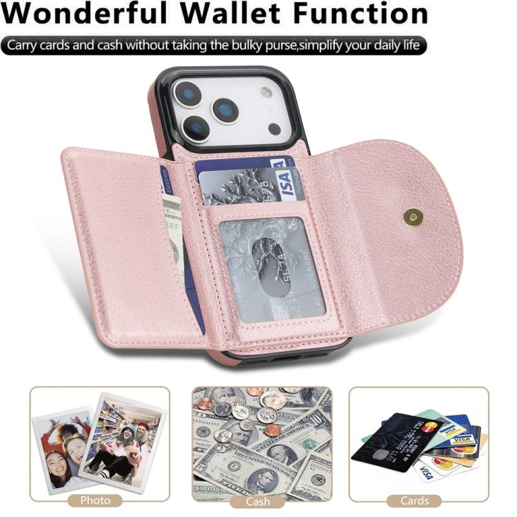 For iPhone 17 Pro Max Ring Holder Card Bag Skin Feel Phone Case