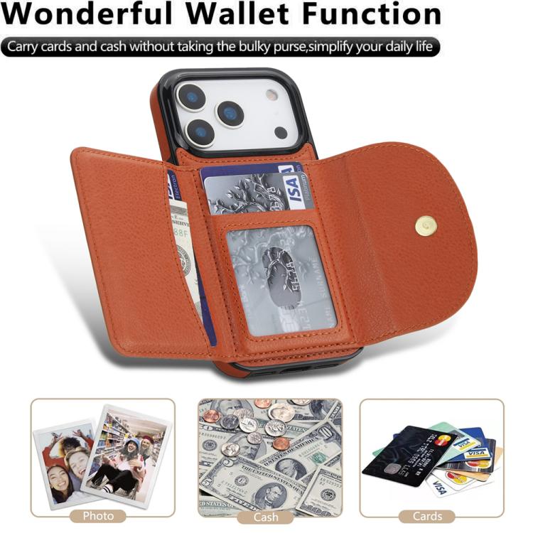 For iPhone 17 Pro Max Ring Holder Card Bag Skin Feel Phone Case