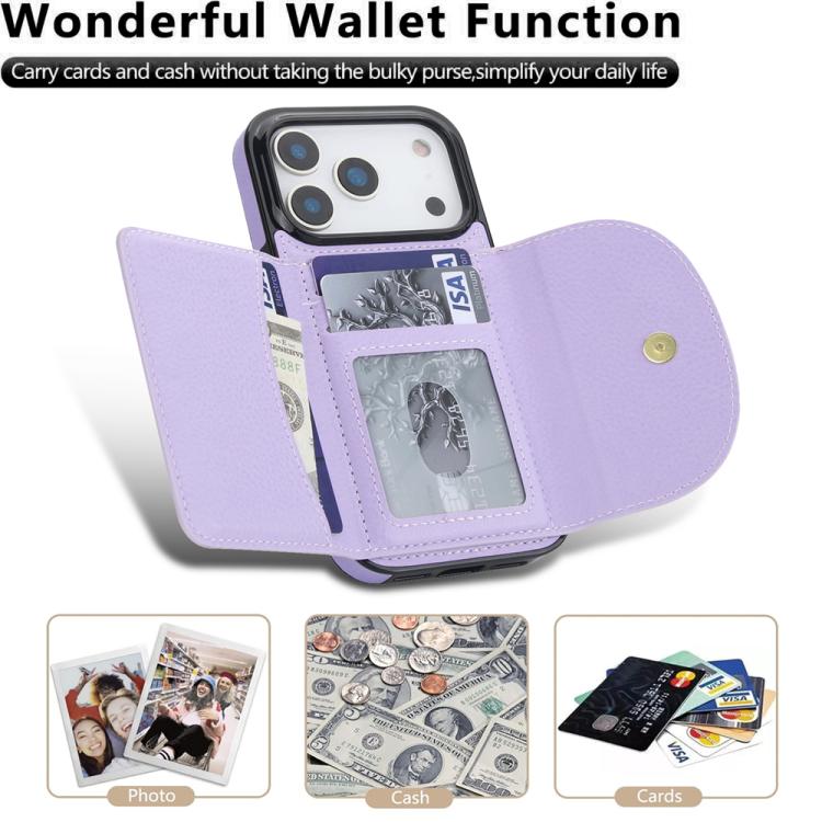 For iPhone 17 Pro Ring Holder Card Bag Skin Feel Phone Case