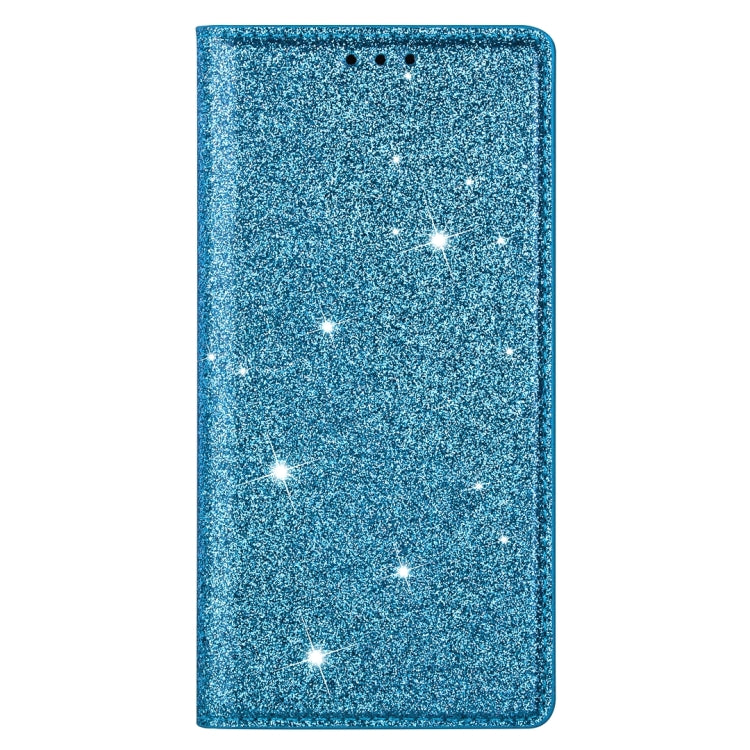 For Huawei P40 Lite Ultrathin Glitter Magnetic Horizontal Flip Leather Case with Holder & Card Slots