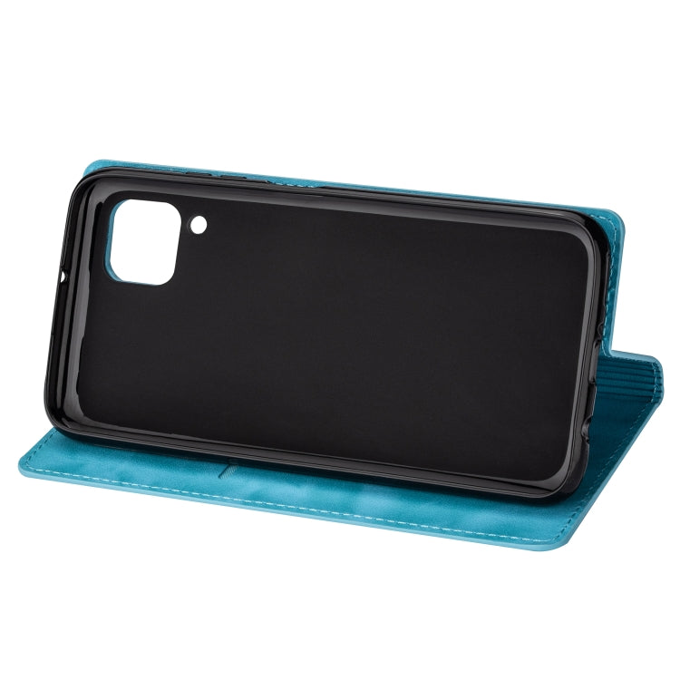 For Huawei P40 Lite Ultrathin Glitter Magnetic Horizontal Flip Leather Case with Holder & Card Slots