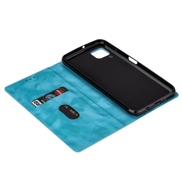 For Huawei P40 Lite Ultrathin Glitter Magnetic Horizontal Flip Leather Case with Holder & Card Slots