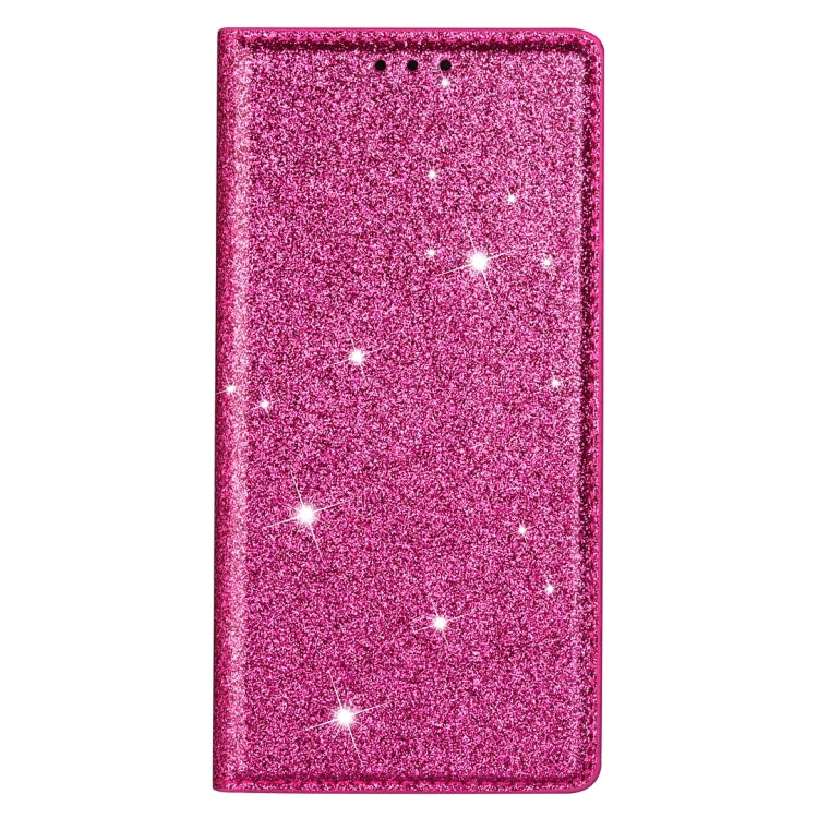 For Huawei P40 Lite Ultrathin Glitter Magnetic Horizontal Flip Leather Case with Holder & Card Slots