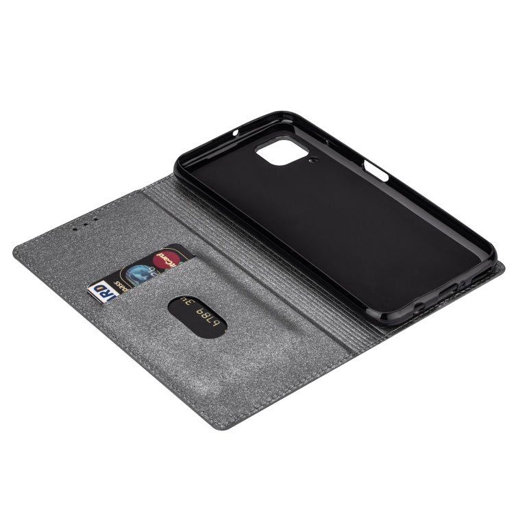 For Huawei P40 Lite Ultrathin Glitter Magnetic Horizontal Flip Leather Case with Holder & Card Slots