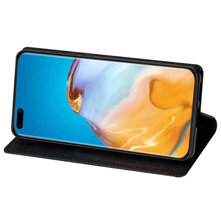 For Huawei P40 Ultrathin Glitter Magnetic Horizontal Flip Leather Case with Holder & Card Slots