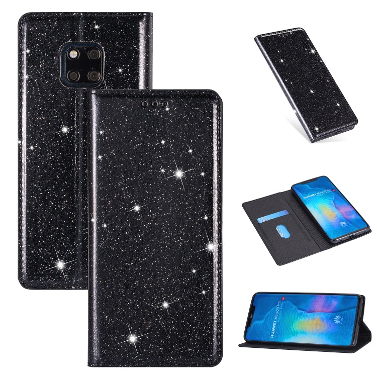 For Huawei Mate 20 Pro Ultrathin Glitter Magnetic Horizontal Flip Leather Case with Holder & Card Slots