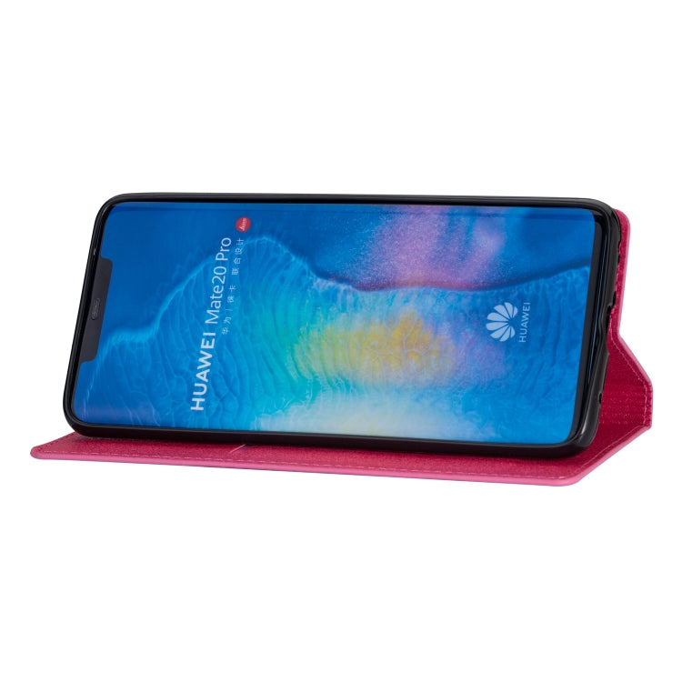 For Huawei Mate 20 Pro Ultrathin Glitter Magnetic Horizontal Flip Leather Case with Holder & Card Slots