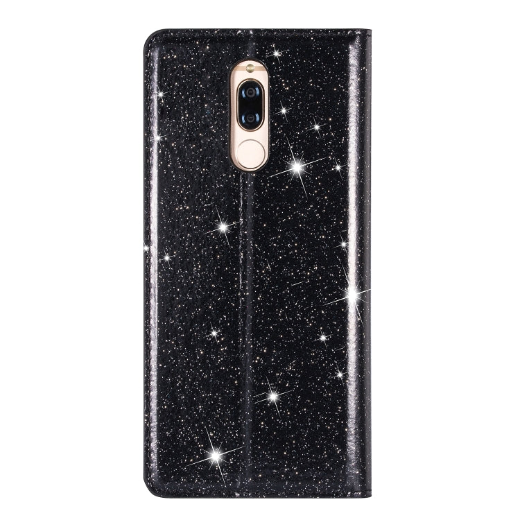 For Huawei Mate 10 Lite Ultrathin Glitter Magnetic Horizontal Flip Leather Case with Holder & Card Slots