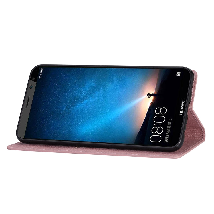For Huawei Mate 10 Lite Ultrathin Glitter Magnetic Horizontal Flip Leather Case with Holder & Card Slots