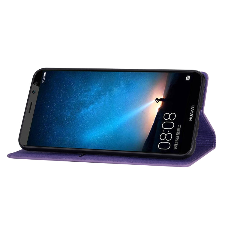 For Huawei Mate 10 Lite Ultrathin Glitter Magnetic Horizontal Flip Leather Case with Holder & Card Slots
