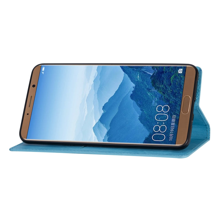 For Huawei Mate 10 Pro Ultrathin Glitter Magnetic Horizontal Flip Leather Case with Holder & Card Slots