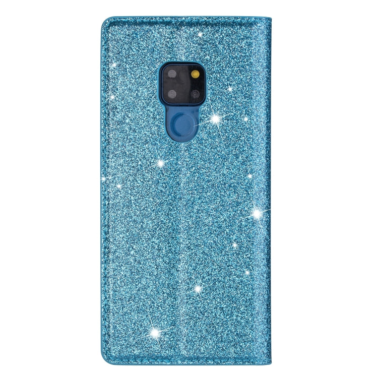 For Huawei Mate 20 Ultrathin Glitter Magnetic Horizontal Flip Leather Case with Holder & Card Slots