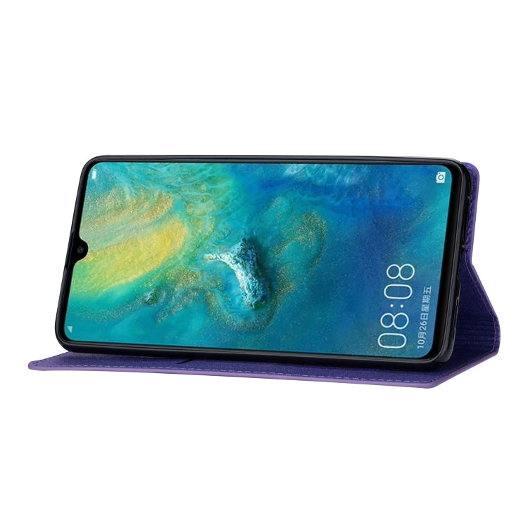 For Huawei Mate 20 Ultrathin Glitter Magnetic Horizontal Flip Leather Case with Holder & Card Slots