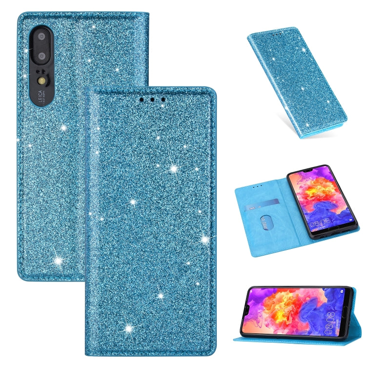 For Huawei P20 Pro Ultrathin Glitter Magnetic Horizontal Flip Leather Case with Holder & Card Slots