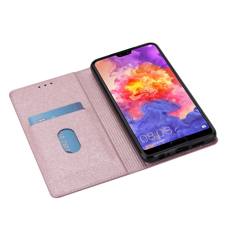 For Huawei P20 Pro Ultrathin Glitter Magnetic Horizontal Flip Leather Case with Holder & Card Slots